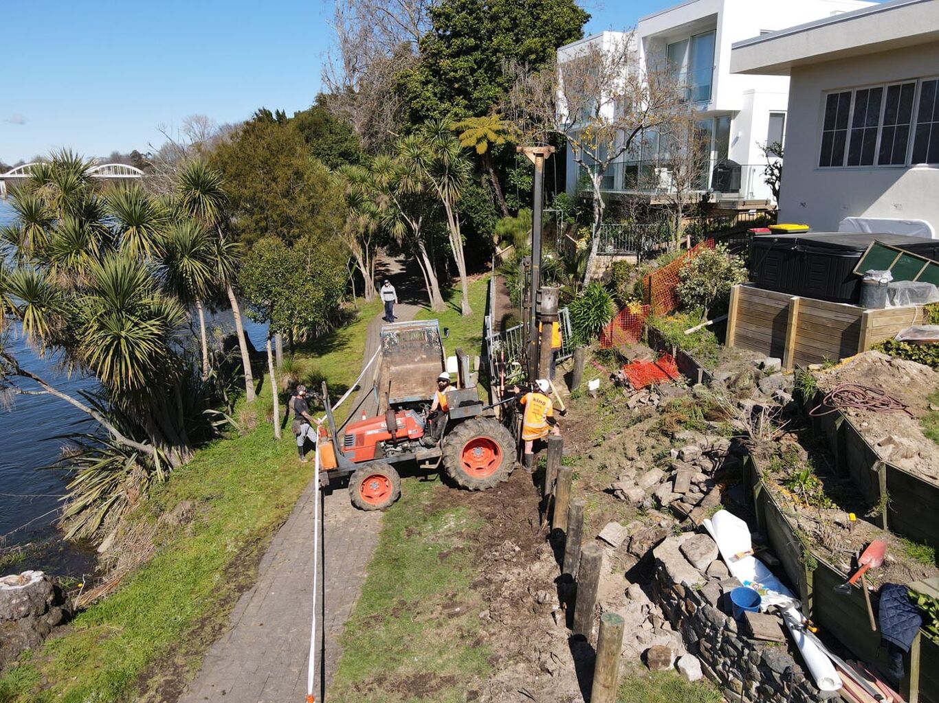 River Retaining Wall