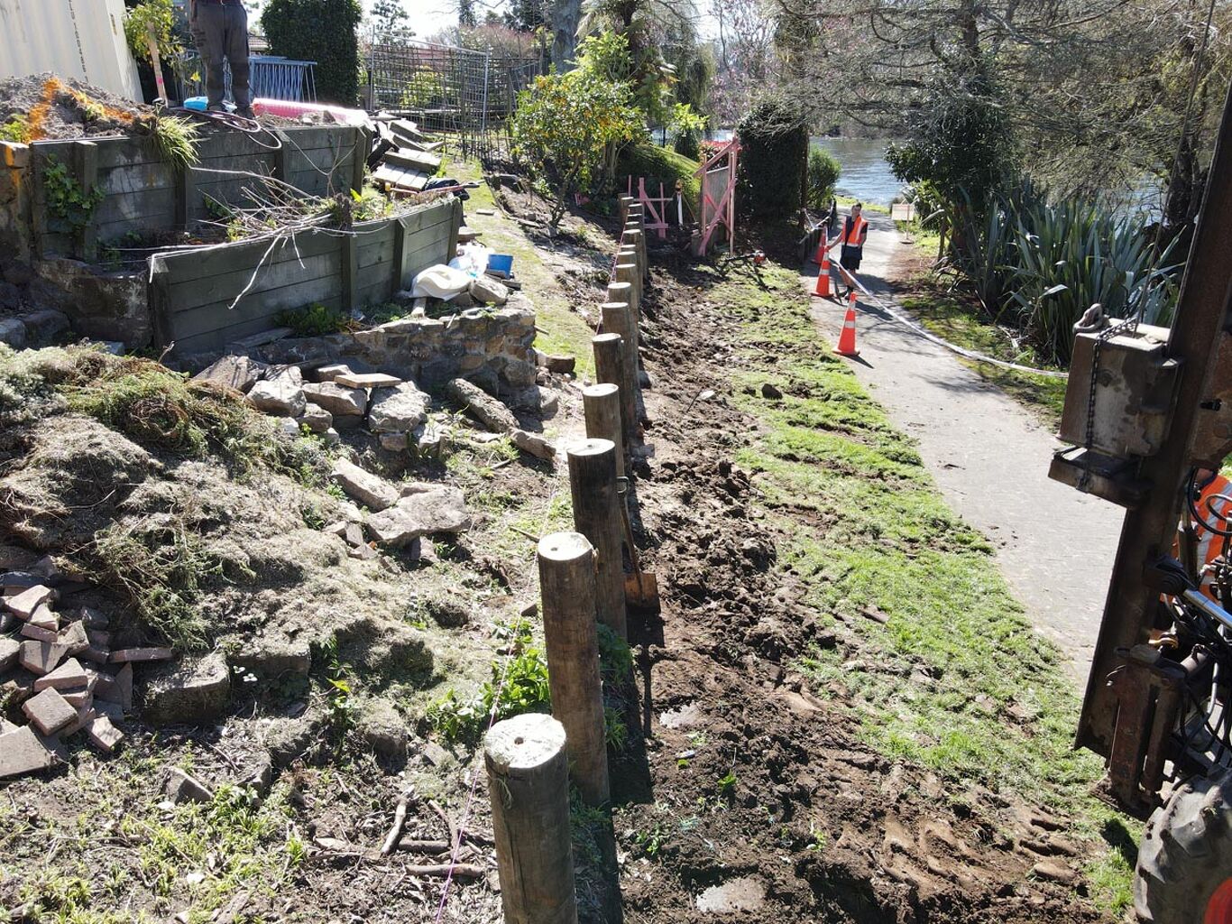 River Retaining Wall